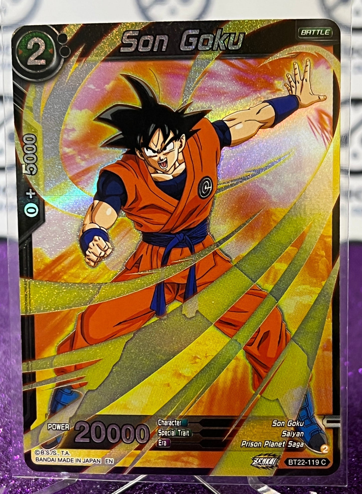 DRAGON BALL SUPER SON GOKU # BT22-119 C   FOIL ANIME CARD 2023