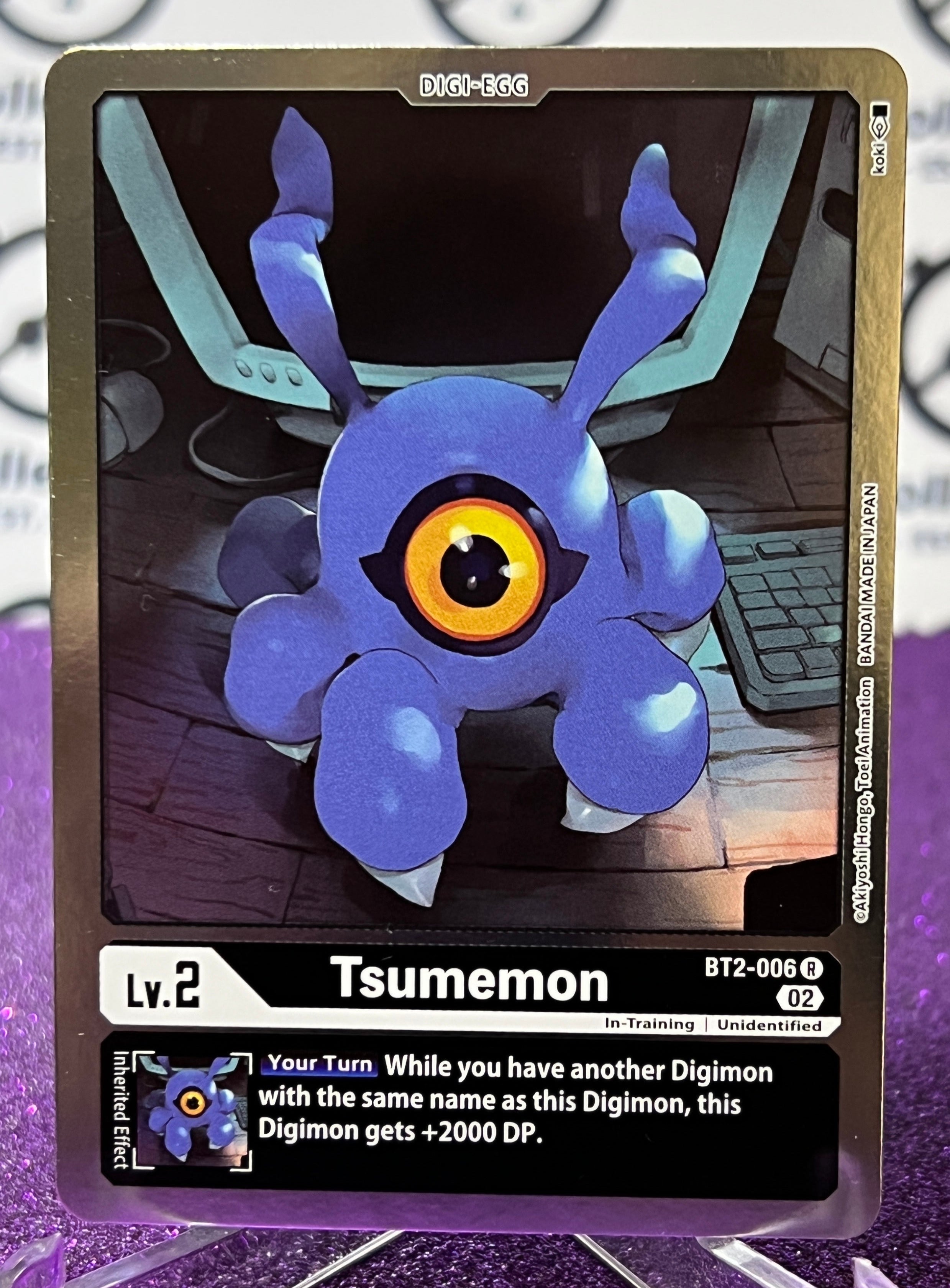 DIGIMON CARD GAME TSUMEMON # BT2-006 R 02 FOIL CARD 2023 – CTKollectables