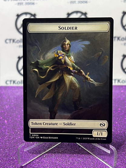 2025 MAGIC THE GATHERING TARKIR DRAGONSTORM SOLDIER # T 0004/0005 TOKEN NON-FOIL CARD