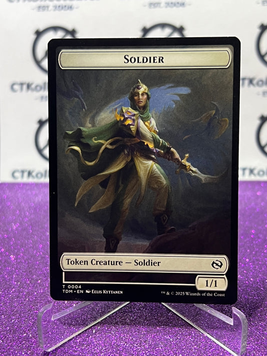 2025 MAGIC THE GATHERING TARKIR DRAGONSTORM SOLDIER # T 0004/0005 TOKEN NON-FOIL CARD