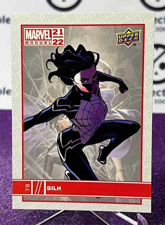 2021-22 MARVEL ANNUAL UPPER DECK SILK # 76  NON-SPORT TRADING CARD