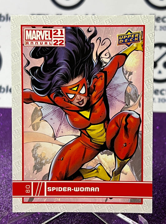 2021-22 MARVEL ANNUAL UPPER DECK SPIDER-WOMAN # 80  NON-SPORT TRADING CARD