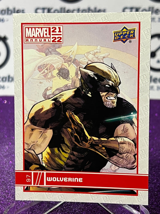 2021-22 MARVEL ANNUAL UPPER DECK WOLVERINE # 97 NON-SPORT TRADING CARD