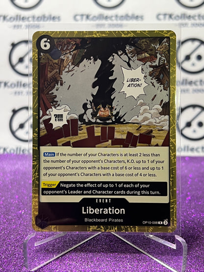 2025 ONE PIECE ROYAL BLOOD LIBERATION # OP10-098 R TCG  FOIL GOLD CARD