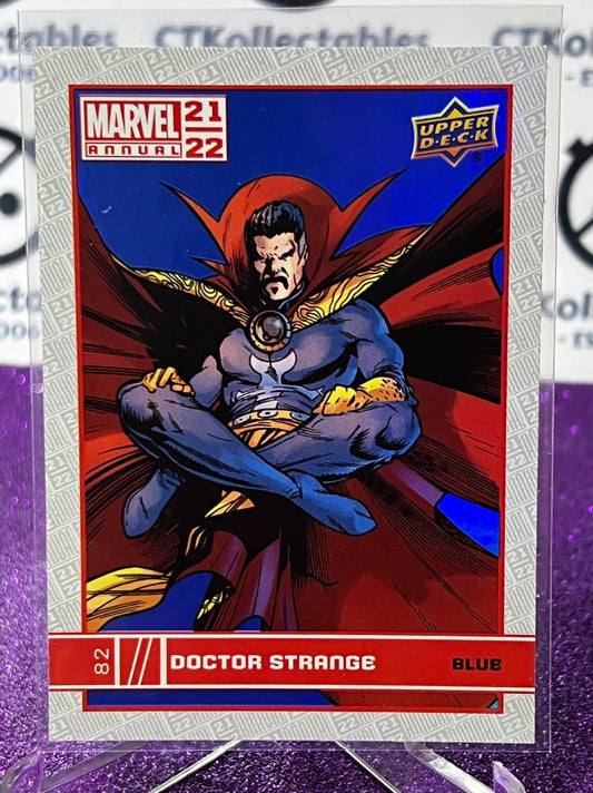 2021-22 MARVEL ANNUAL UPPER DECK DOCTOR STRANGE # 82 BLUE FOIL  NON-SPORT TRADING CARD