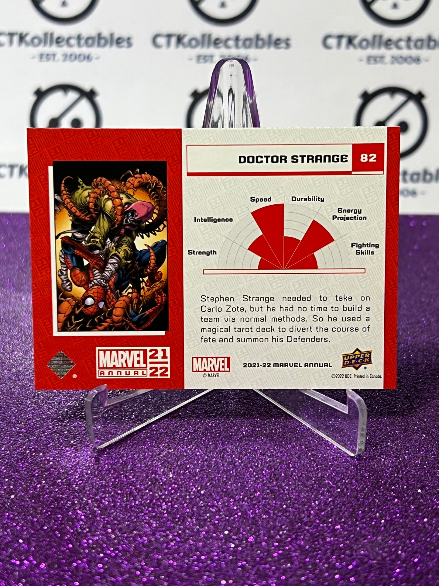 2021-22 MARVEL ANNUAL UPPER DECK DOCTOR STRANGE # 82  NON-SPORT TRADING CARD