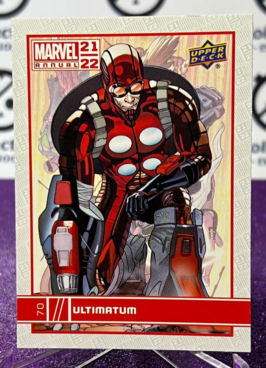 2021-22 MARVEL ANNUAL UPPER DECK ULTIMATUM # 70 NON-SPORT TRADING CARD