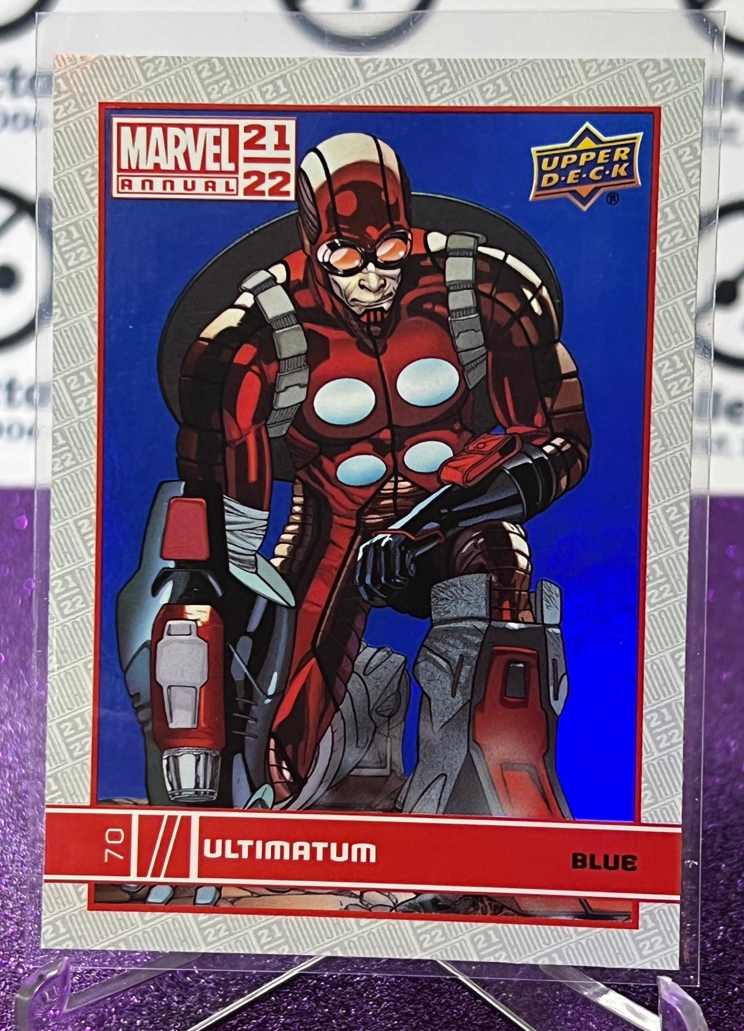 2021-22 MARVEL ANNUAL UPPER DECK ULTIMATUM # 70 FOIL VARIANT NON-SPORT TRADING CARD