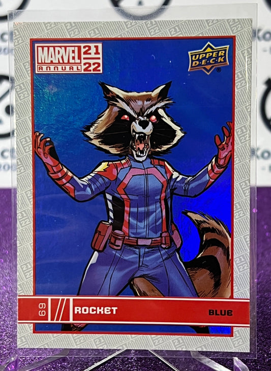 2021-22 MARVEL ANNUAL UPPER DECK ROCKET # 69 FOIL VARIANT NON-SPORT TRADING CARD