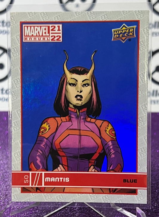 2021-22 MARVEL ANNUAL UPPER DECK MANTIS # 50 FOIL VARIANT NON-SPORT TRADING CARD