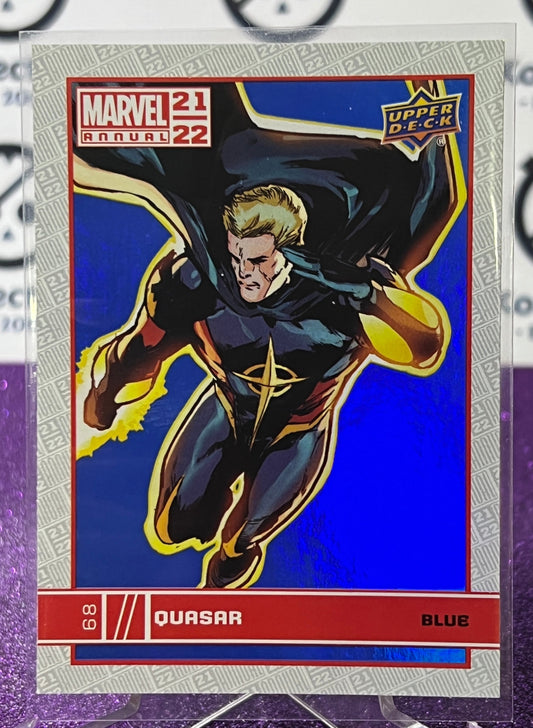 2021-22 MARVEL ANNUAL UPPER DECK QUASAR # 68 FOIL VARIANT NON-SPORT TRADING CARD