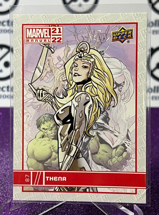 2021-22 MARVEL ANNUAL UPPER DECK THENA # 87 NON-SPORT TRADING CARD