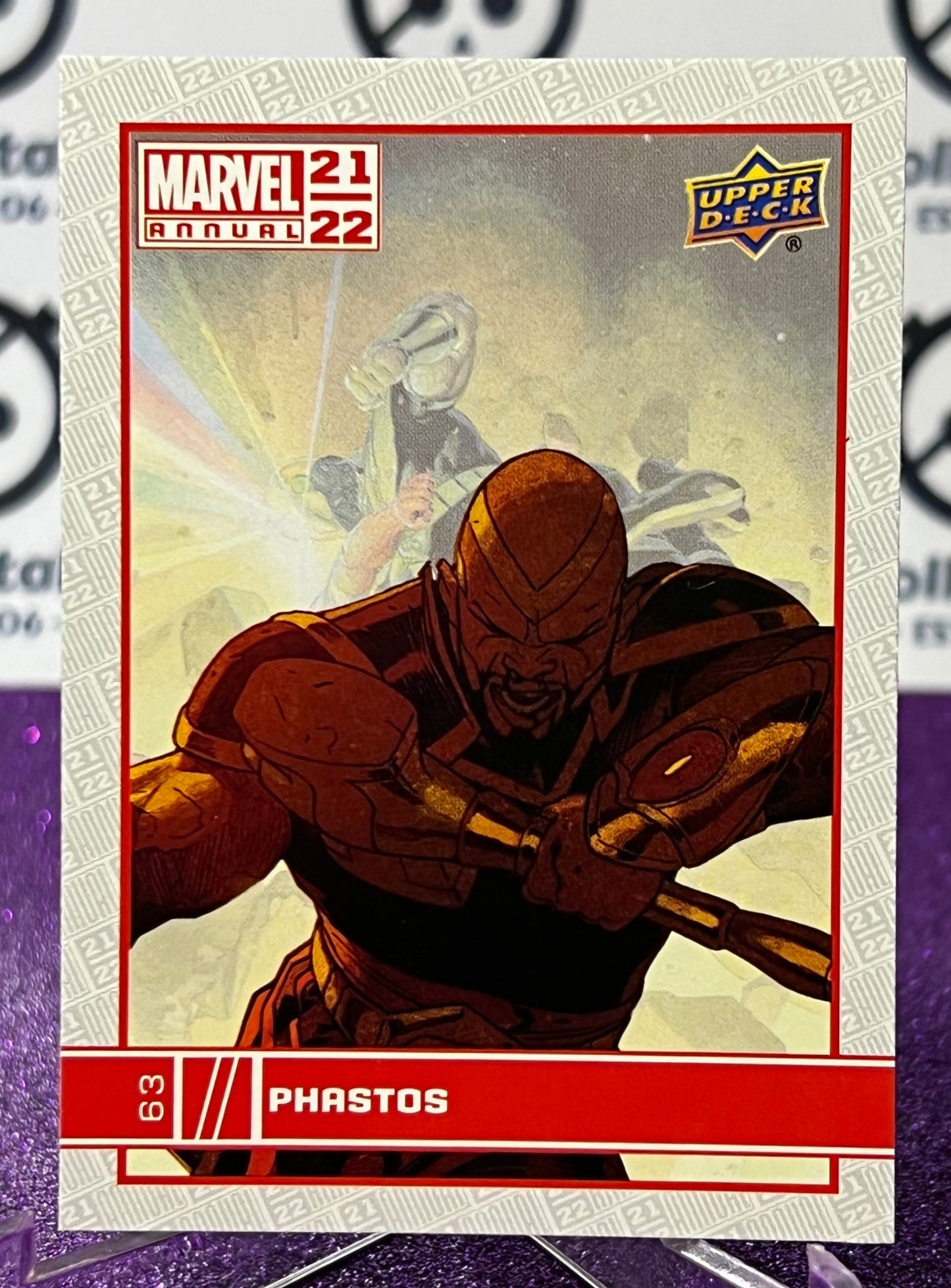 2021-22 MARVEL ANNUAL UPPER DECK PHASTOS # 63 NON-SPORT TRADING CARD