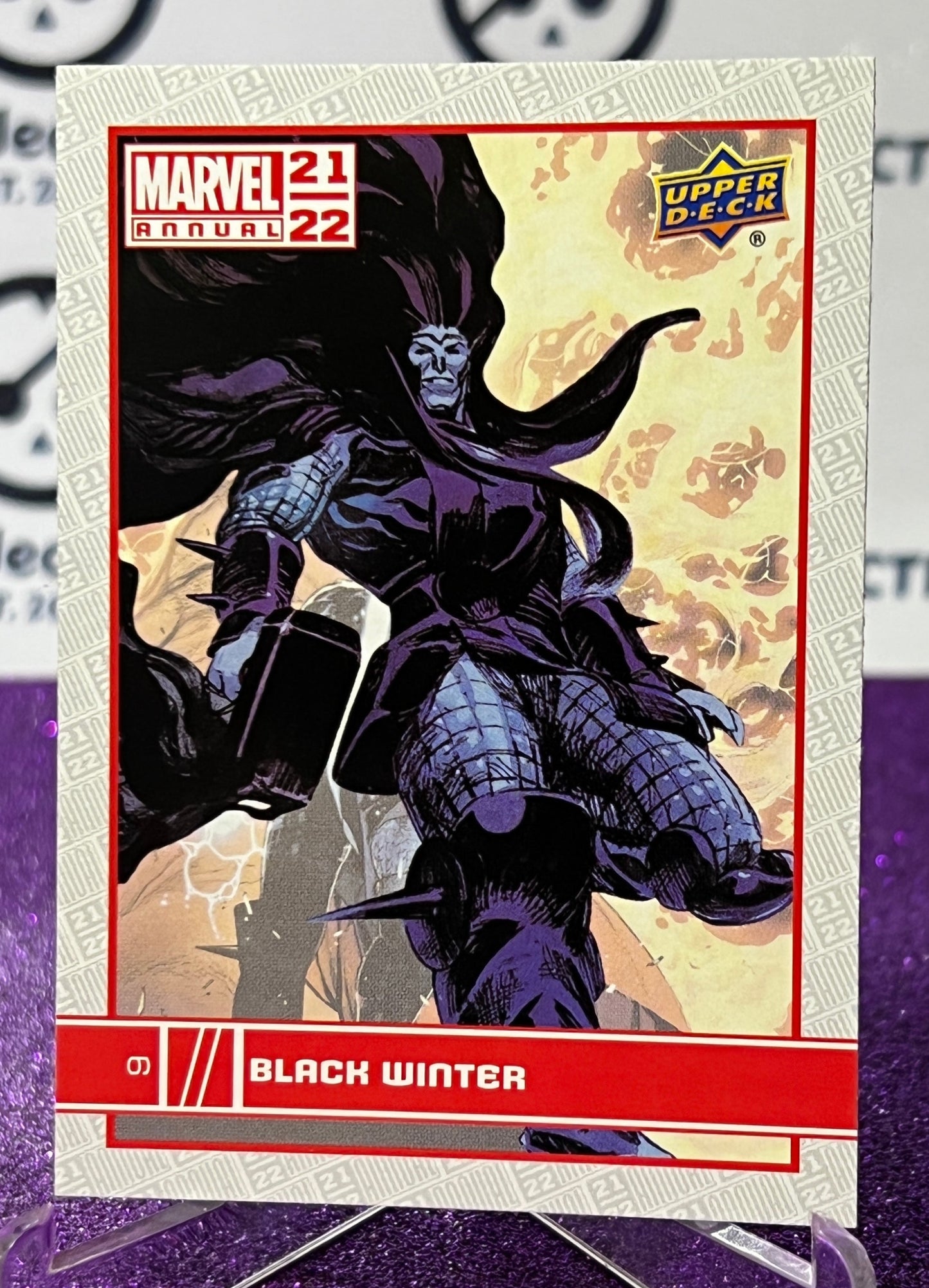 2021-22 MARVEL ANNUAL UPPER DECK BLACK WINTER # 9 NON-SPORT TRADING CARD