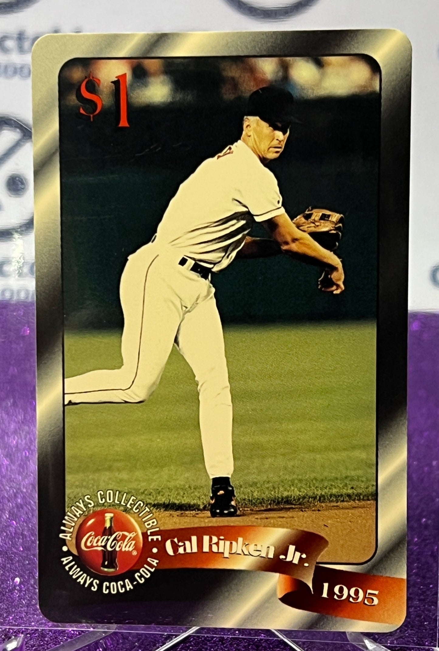 1996 COCA-COLA  $1 SPRINT PHONE CARD # 4 ALWAYS COLLECTABLE ISSUED 4/96 NM CAL RIPKEN JR. BASEBALL