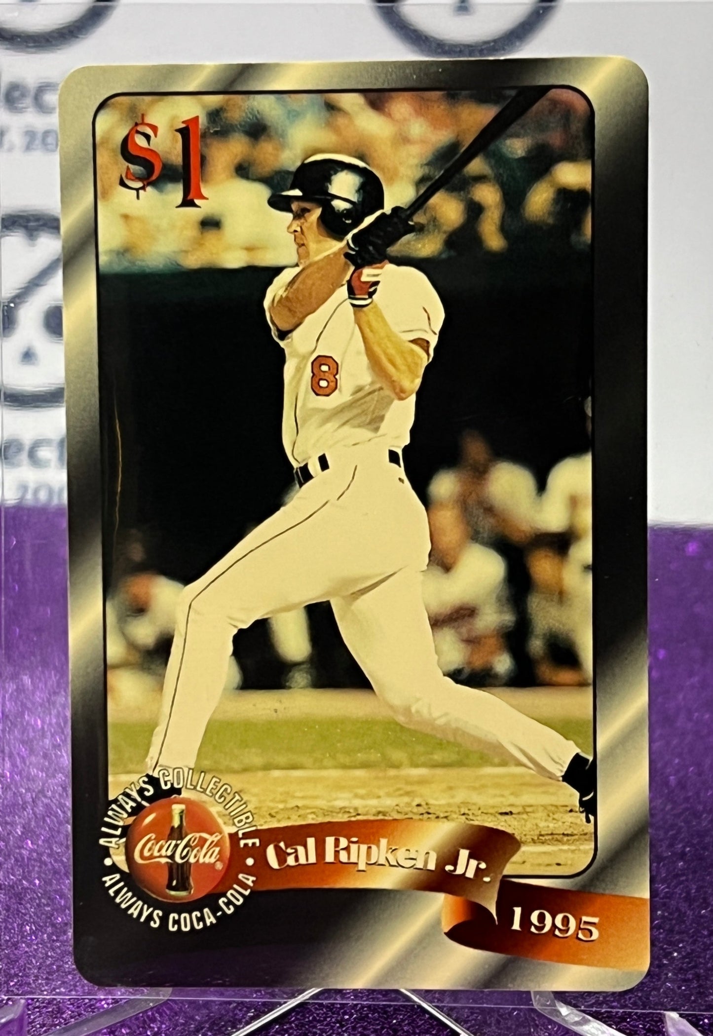 1996 COCA-COLA  $1 SPRINT PHONE CARD # 3 ALWAYS COLLECTABLE ISSUED 4/96 NM CAL RIPKEN JR. BASEBALL