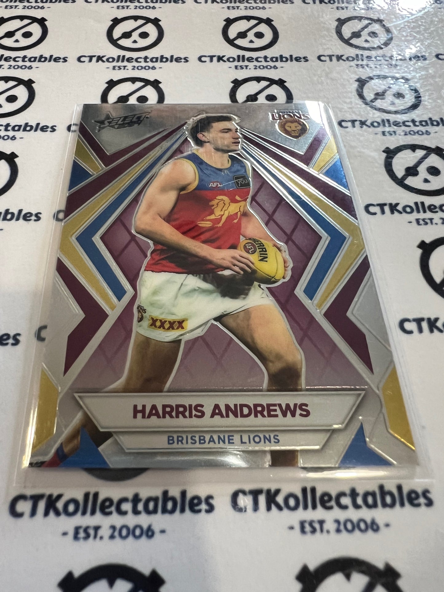 2024 AFL Footy Stars - Luminous Base #L11 Harris Andrews Brisbane Lions