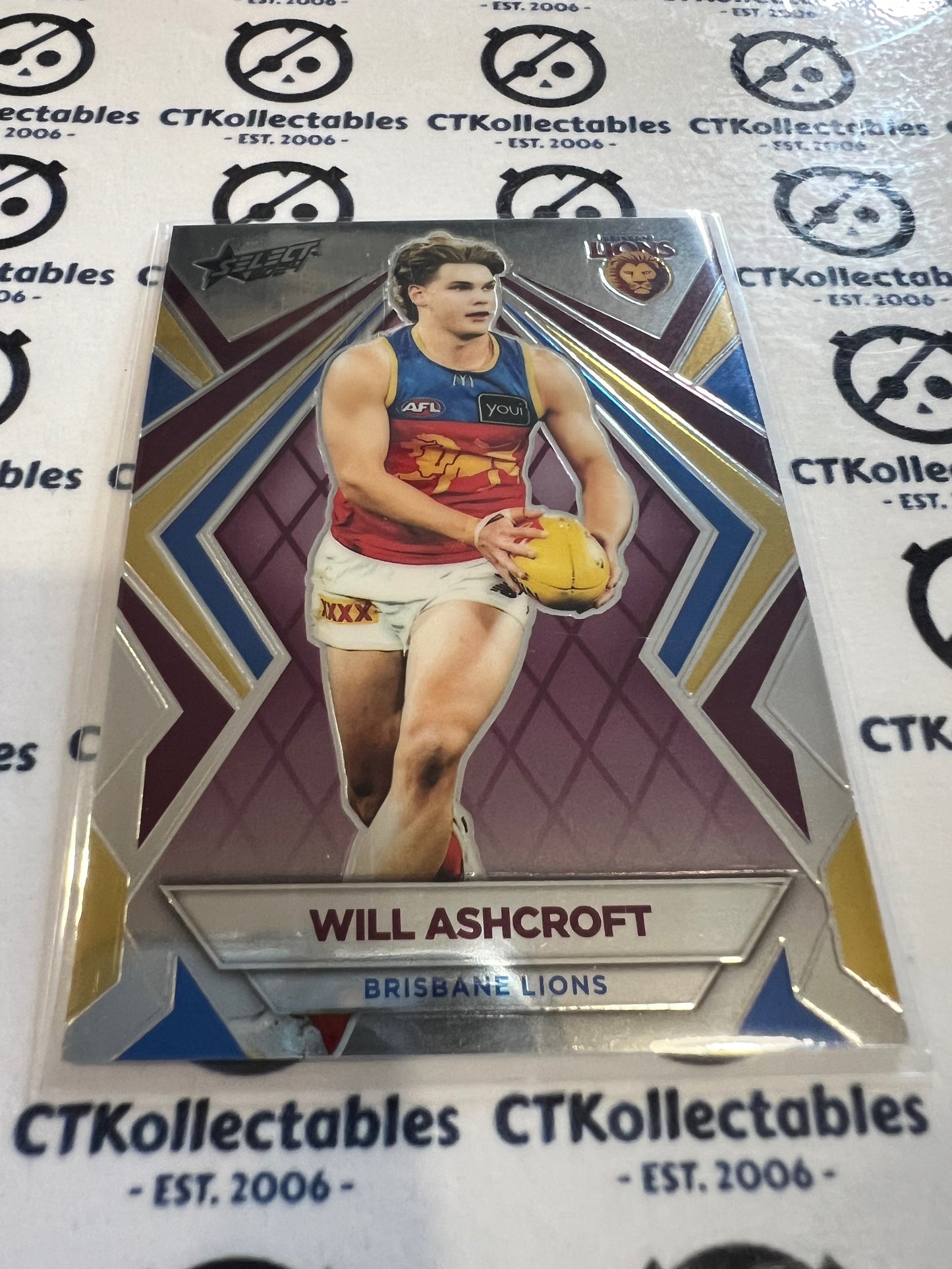 2024 AFL Footy Stars - Luminous Base #L12 Will Ashcroft Brisbane Lions