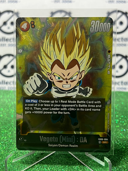 2025 DRAGON BALL SUPER RIVALS CLASH VEGETA (MINI) : DA # FB06-084 SR  FOIL ANIME CARD