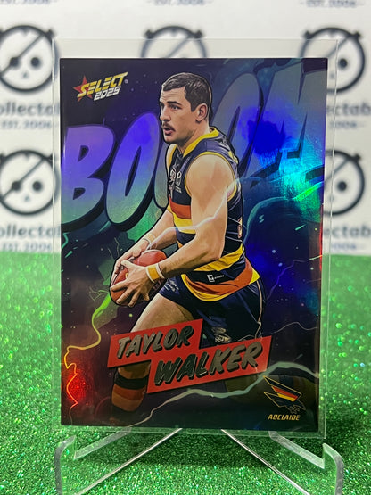2025 AFL SELECT FOOTY STARS TAYLOR WALKER # BM12 BOOM /360 ADELAIDE CROWS CARD