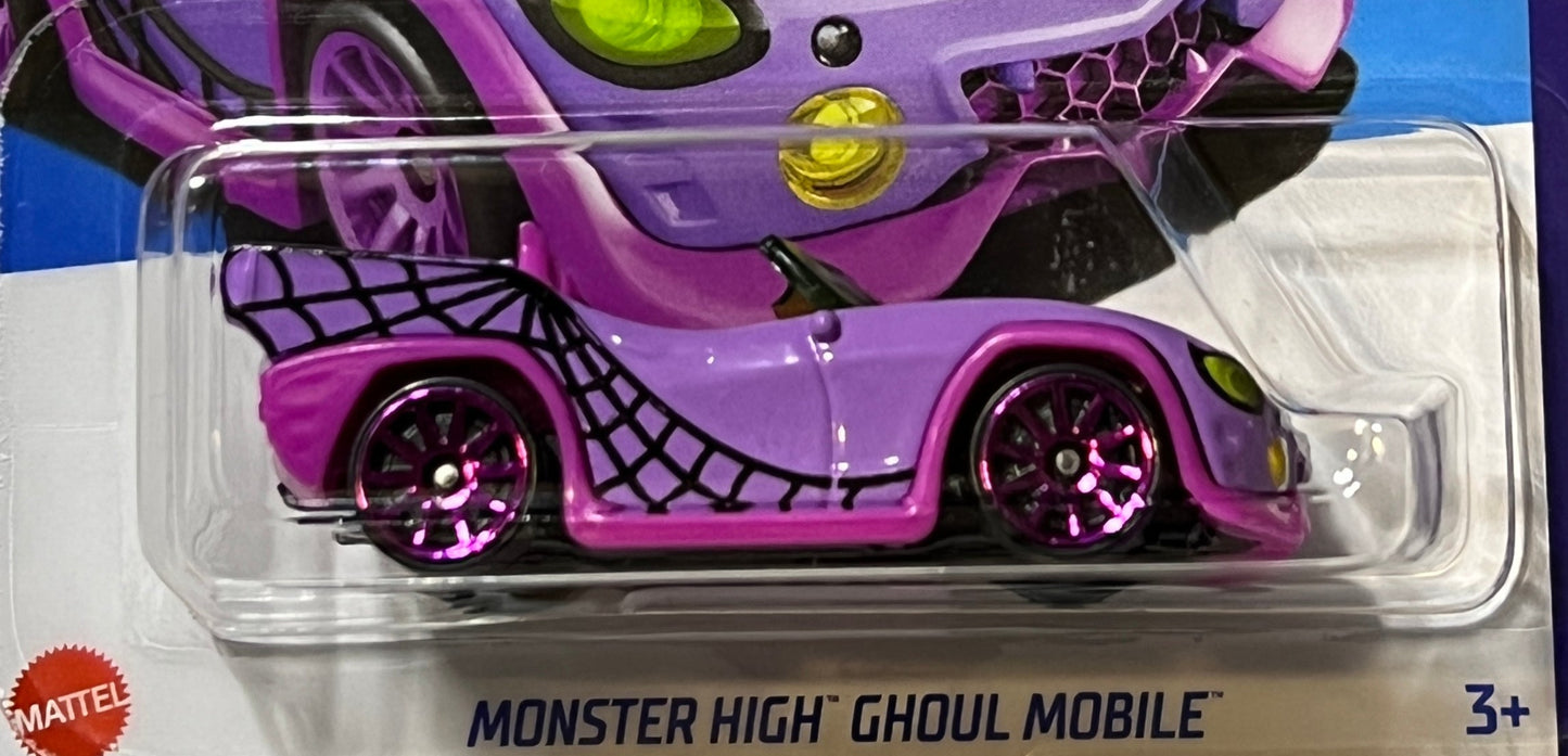 HOT WHEELS  MATTEL MONSTER HIGH GHOUL MOBILE 1/10 HW SCREEN TIME 3/250 PURPLE  2021