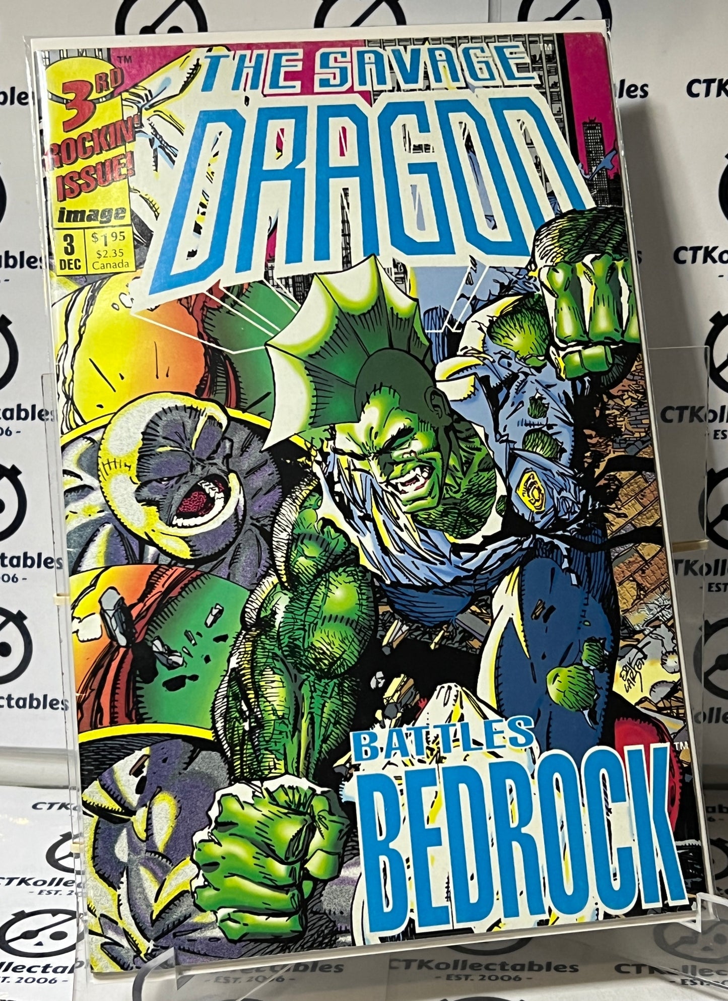 THE SAVAGE DRAGON # 3  IMAGE  COMICS 2rd ROCKIN" ISSUE  1992