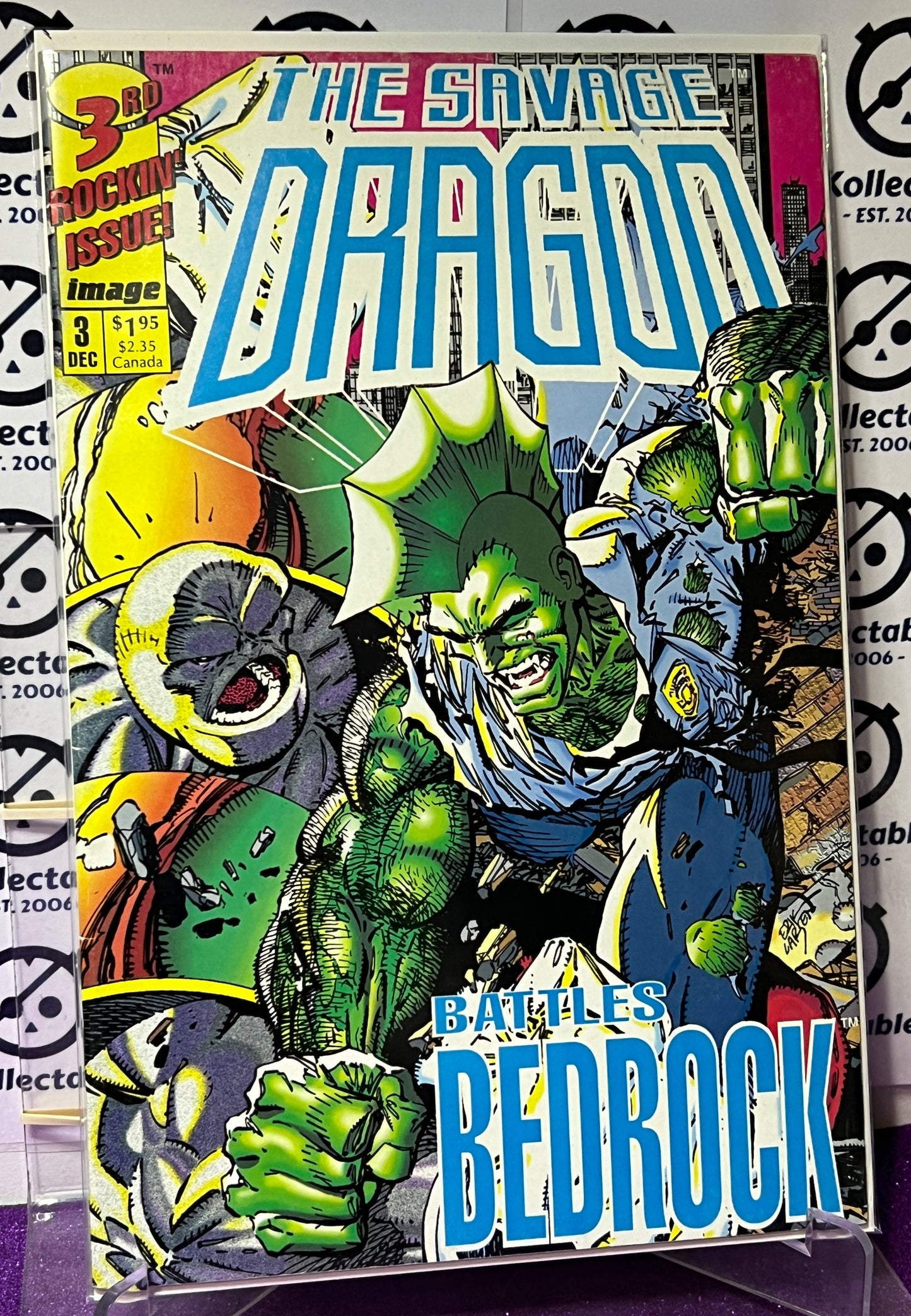 THE SAVAGE DRAGON # 3  IMAGE  COMICS 2rd ROCKIN" ISSUE  1992