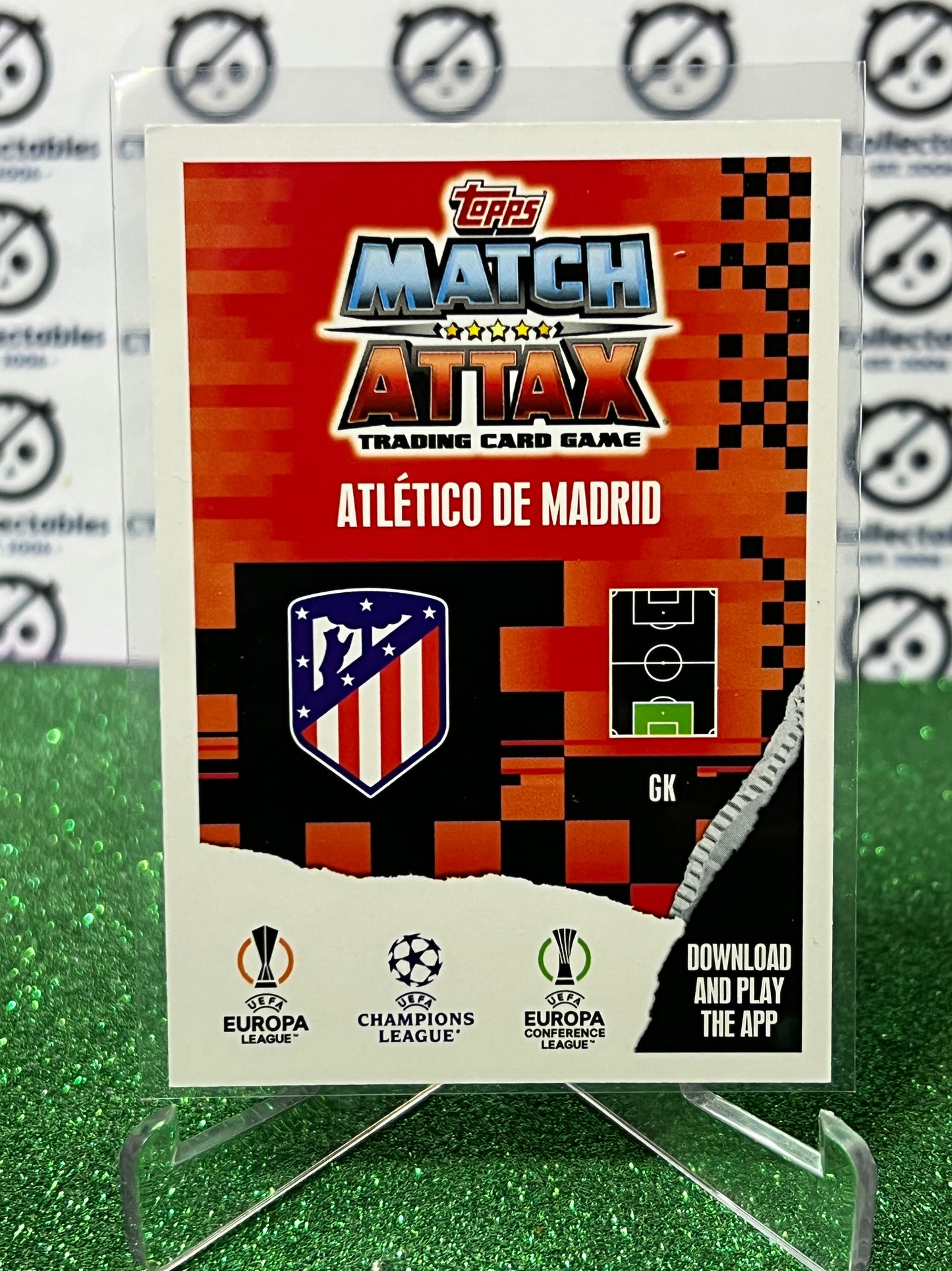 2023 TOPPS MATCH ATTAX JAN OBLAK # 155 GUARDIAN FOIL FOOTBALL SOCCER CARD