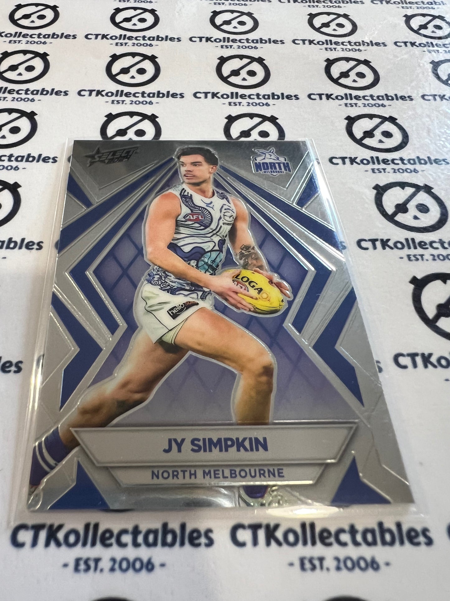 2024 AFL Footy Stars - Luminous Base #L117 JY Simpkin North Melbourne