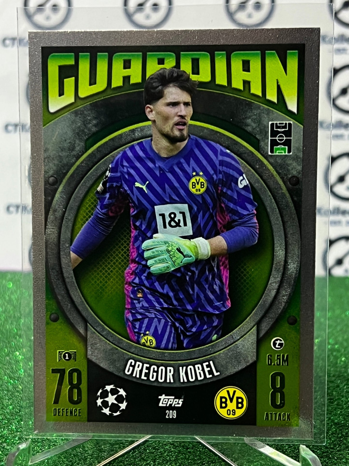 2023 TOPPS MATCH ATTAX GREGOR KOBEL # 209 GUARDIAN FOIL FOOTBALL SOCCER CARD