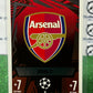 2023 TOPPS MATCH ATTAX ARSENAL # 28 TEAM LOGO FOIL FOOTBALL SOCCER CARD