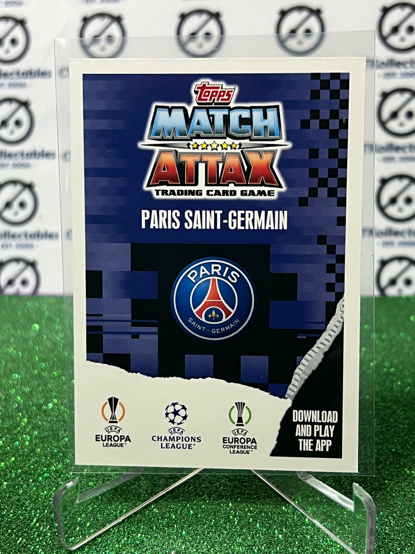 2023 TOPPS MATCH ATTAX PARIS SAINT-GERMAIN # 172 TEAM LOGO FOIL FOOTBALL SOCCER CARD