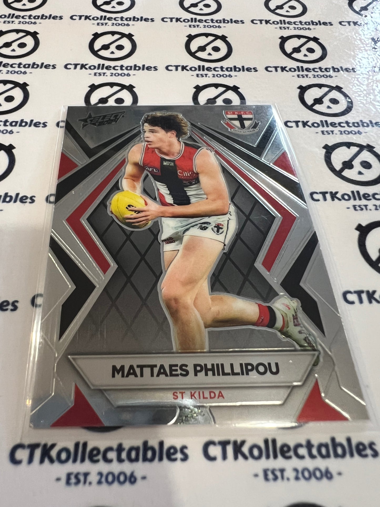 2024 AFL Footy Stars - Luminous Base #L146 Mattaes Phillipou St Kilda