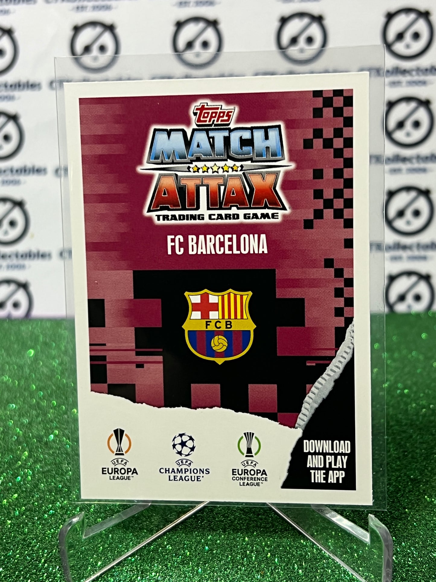 2023 TOPPS MATCH ATTAX FC BARCELONA # 118 TEAM LOGO FOIL FOOTBALL SOCCER CARD