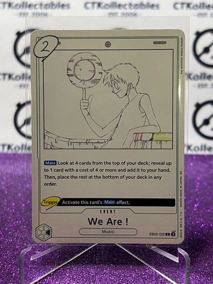 2025 ONE PIECE ANIME 25th COLLECTION WE ARE ! # EB02-020 R TCG  FOIL CARD
