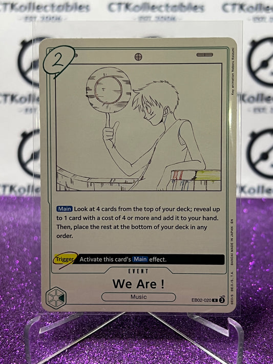 2025 ONE PIECE ANIME 25th COLLECTION WE ARE ! # EB02-020 R TCG  FOIL CARD