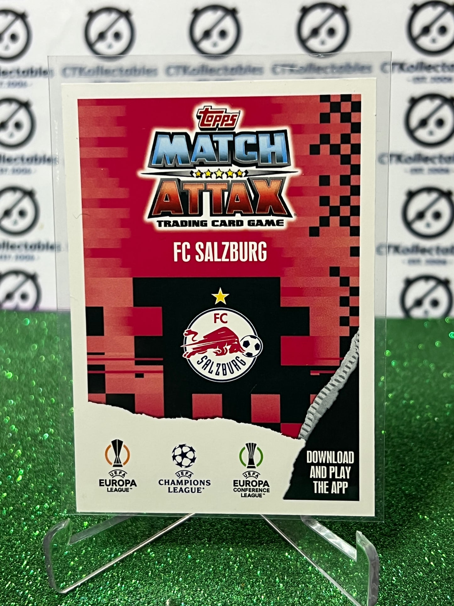 2023 TOPPS MATCH ATTAX FC SALZBURG # 316 TEAM LOGO FOIL FOOTBALL SOCCER CARD