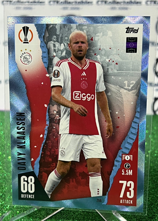 2023 TOPPS MATCH ATTAX DAVY KLAASSEN # 266 CRYSTAL FOOTBALL SOCCER CARD