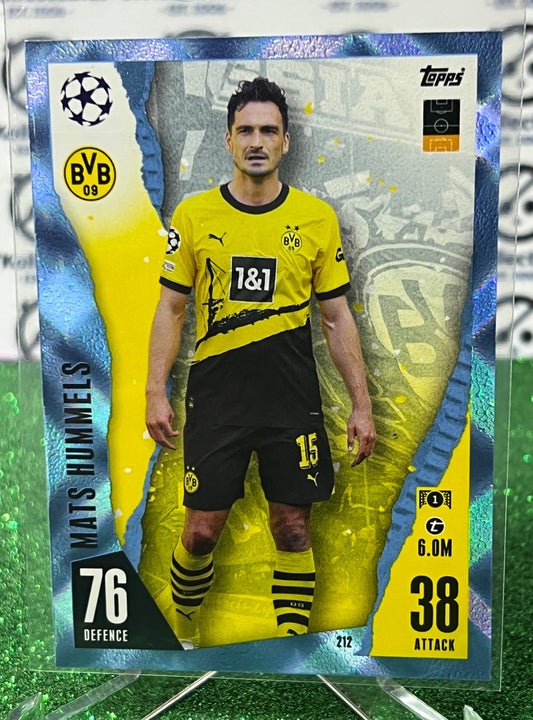 2023 TOPPS MATCH ATTAX MATS HUMMELS # 212 CRYSTAL FOOTBALL SOCCER CARD