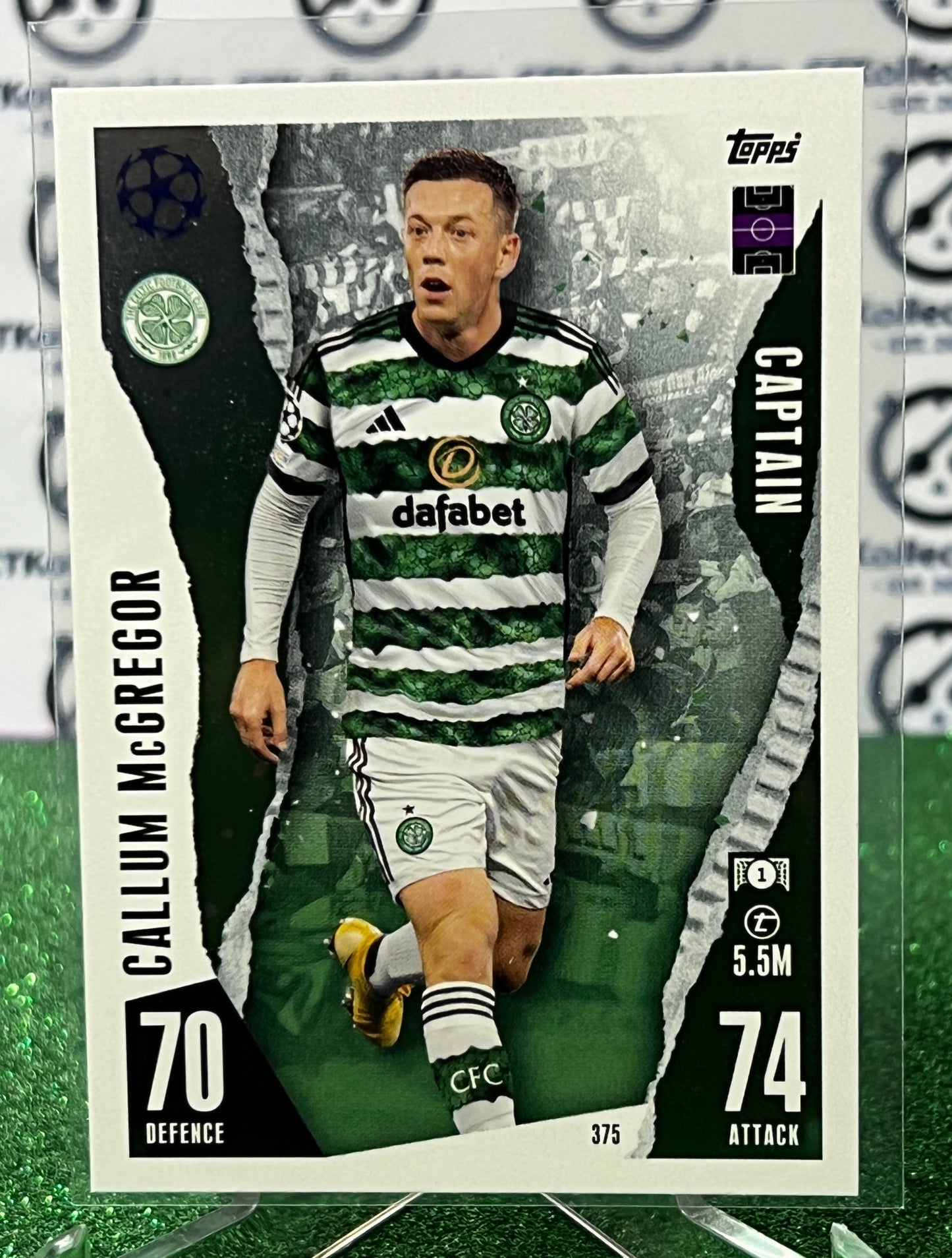 2023 TOPPS MATCH ATTAX CALLUM McGREGOR # 375 CAPTAIN BASE FOIL FOOTBALL SOCCER CARD