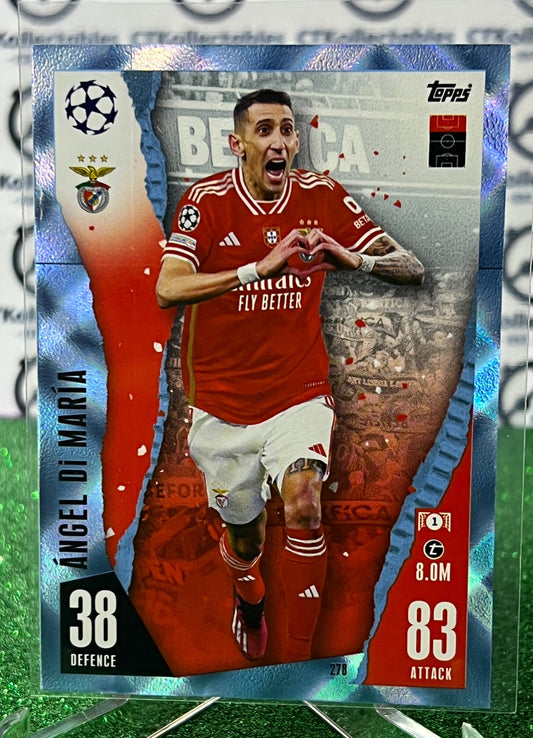 2023 TOPPS MATCH ATTAX ANGEL DI MARIA # 278 CRYSTAL FOOTBALL SOCCER CARD