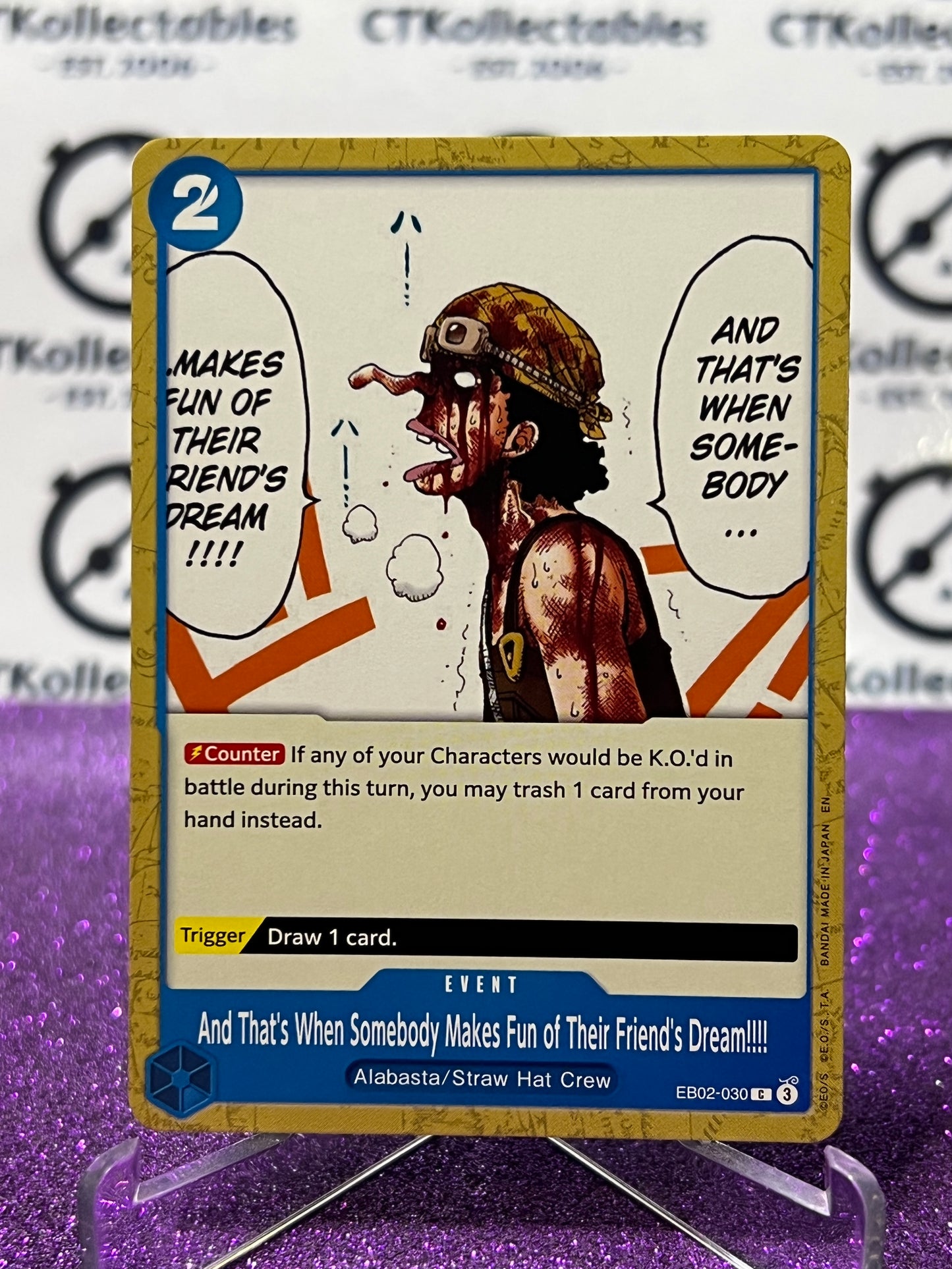 2025 ONE PIECE ANIME 25th COLLECTION AND THAT'S WHEN # EB02-030 C TCG  NON-FOIL CARD