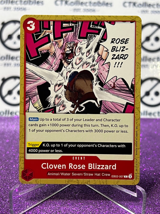 2025 ONE PIECE ANIME 25th COLLECTION CLOVEN ROSE BLIZZARD # EB02-007 C TCG  NON-FOIL CARD