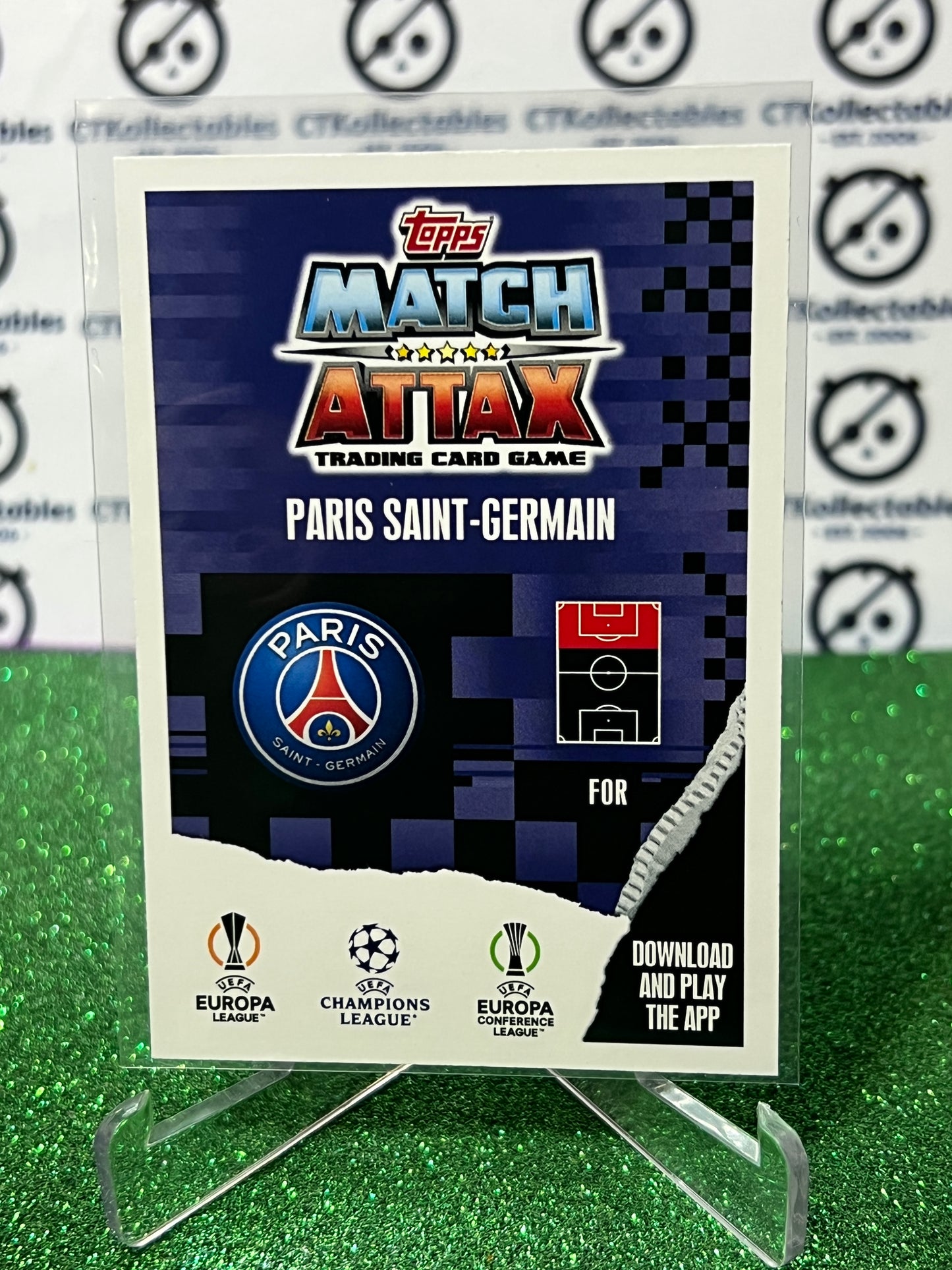 2023 TOPPS MATCH ATTAX NEYMAR JR # 461 HERITAGE  FOIL FOOTBALL SOCCER CARD