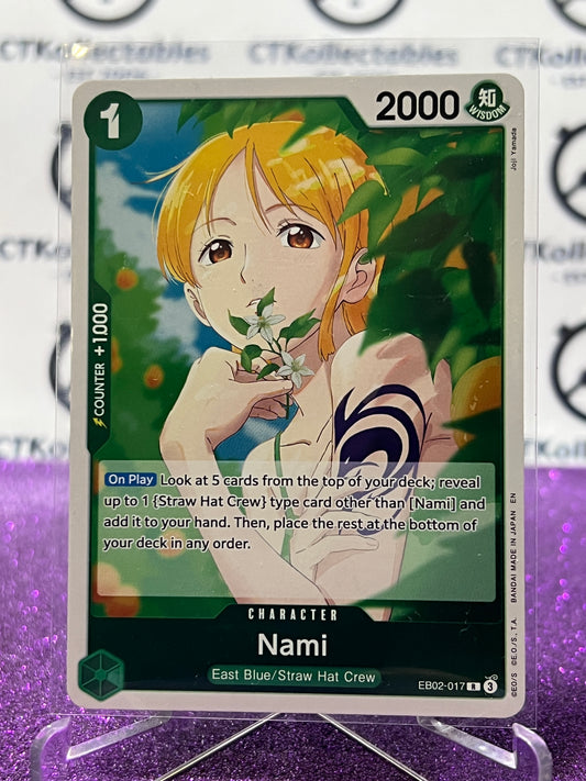 2025 ONE PIECE ANIME 25th COLLECTION NAMI # EB02-017 R TCG  FOIL CARD