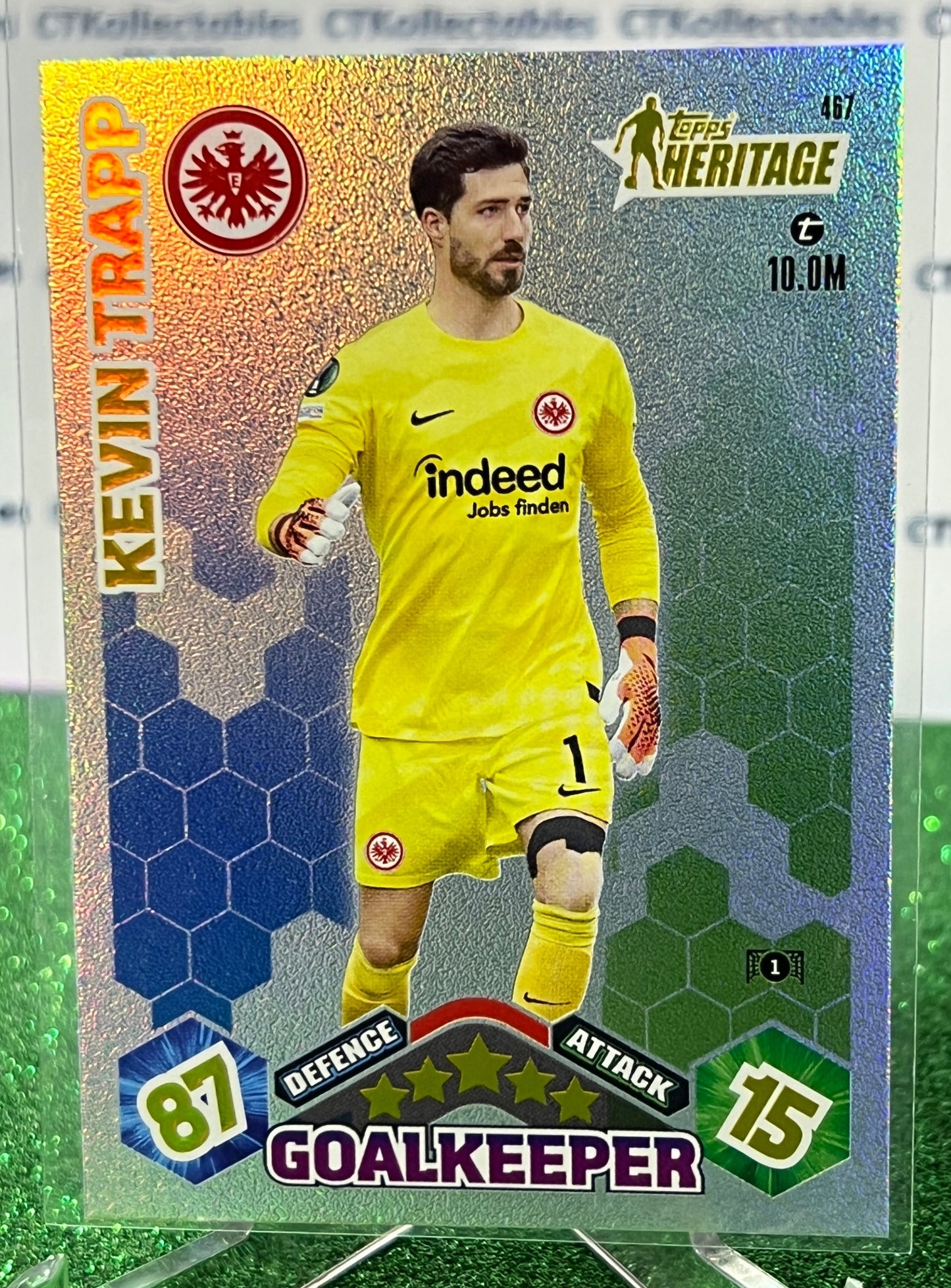 2023 TOPPS MATCH ATTAX KEVIN TRAPP # 467 HERITAGE  FOIL FOOTBALL SOCCER CARD