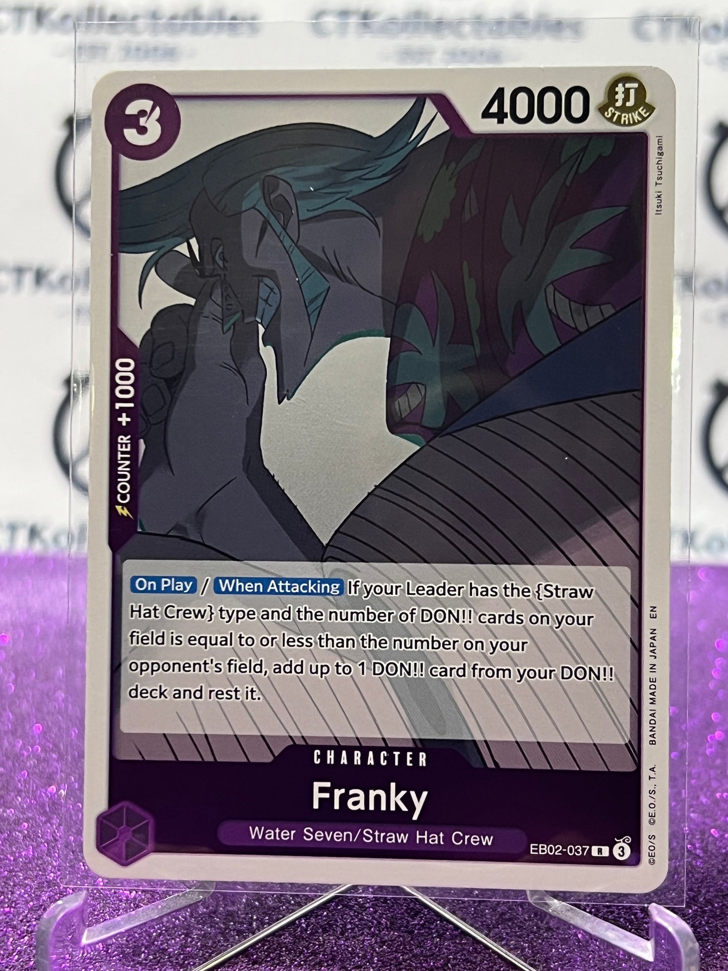 2025 ONE PIECE ANIME 25th COLLECTION FRANKY # EB02-037 R TCG  FOIL CARD