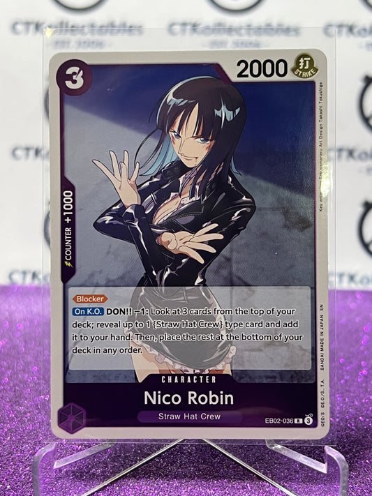 2025 ONE PIECE ANIME 25th COLLECTION NICO ROBIN # EB02-036 R TCG  FOIL CARD