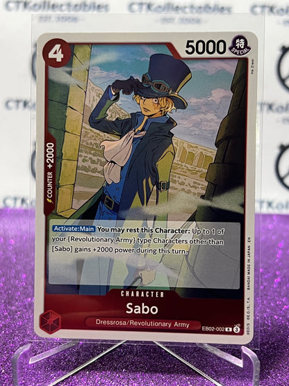 2025 ONE PIECE ANIME 25th COLLECTION SABO # EB02-002 R TCG  FOIL CARD