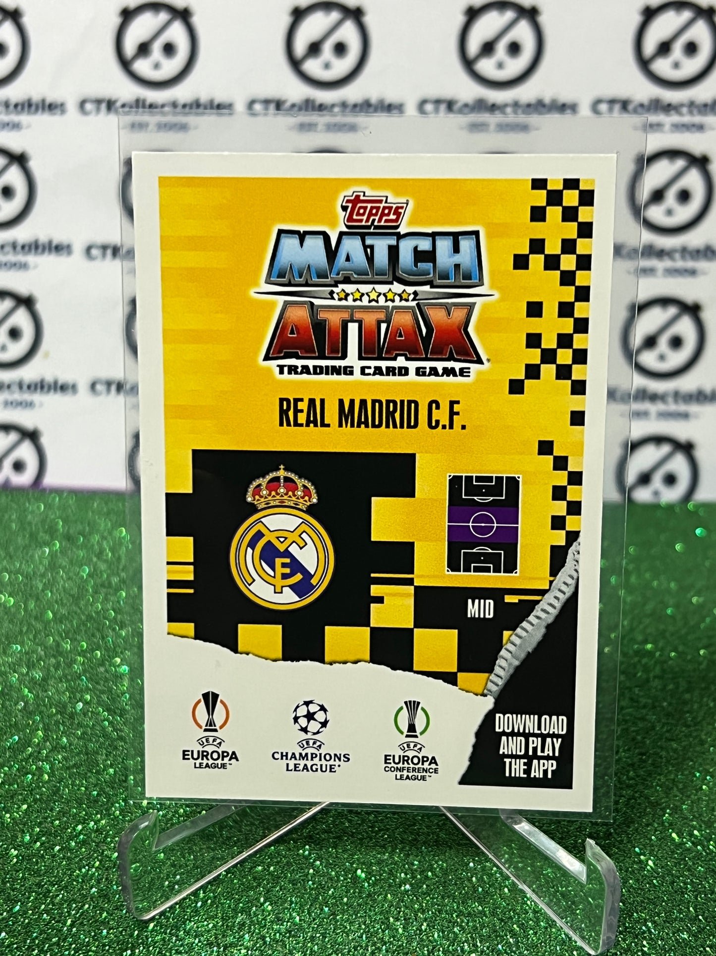 2023 TOPPS MATCH ATTAX LUKA MODRIC # 148 PLAYMAKER FOIL FOOTBALL SOCCER CARD